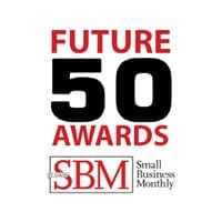 Small Business Monthly Future 50 Award logo
